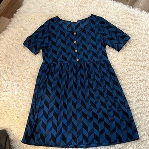 Retro baby doll style above the knee dress